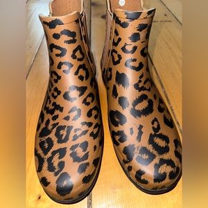 Hunter Chelsea Cheetah Print Rain Boots